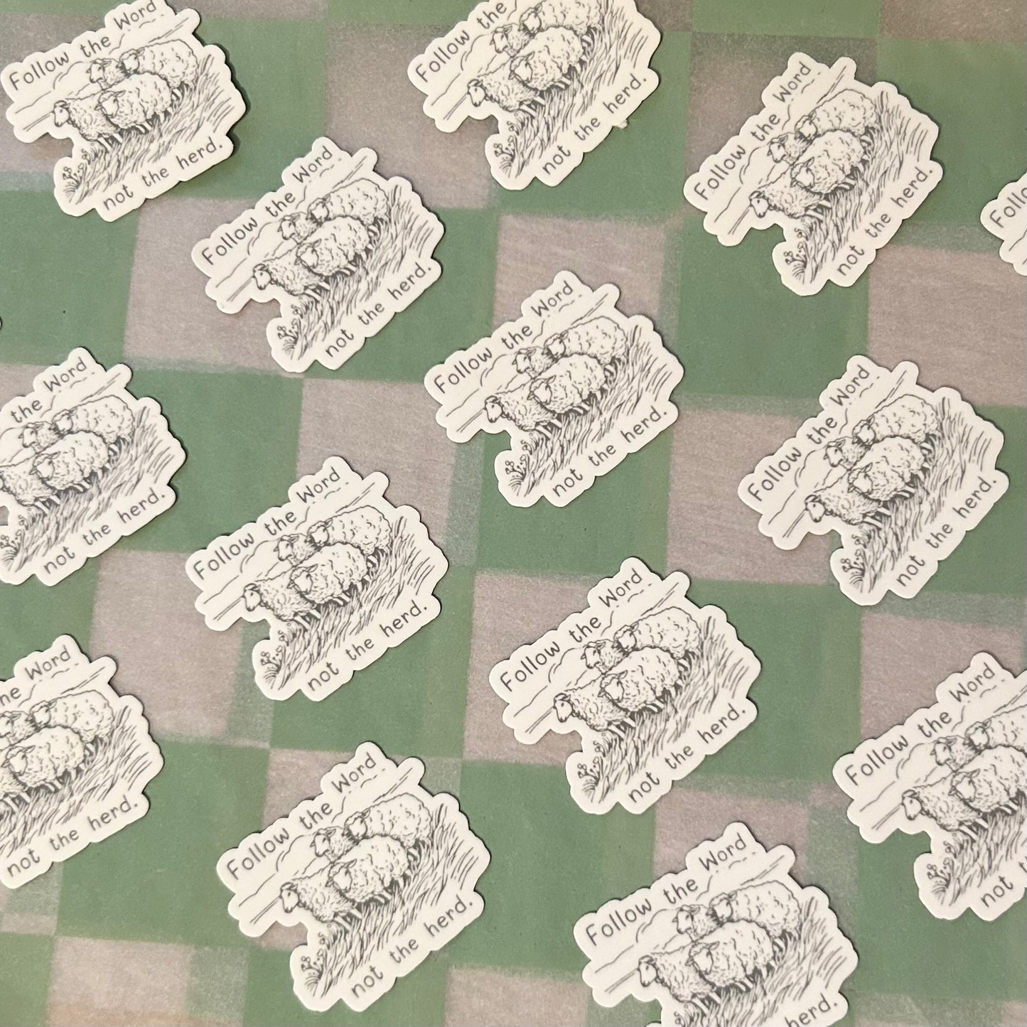 Follow the Word not the herd.