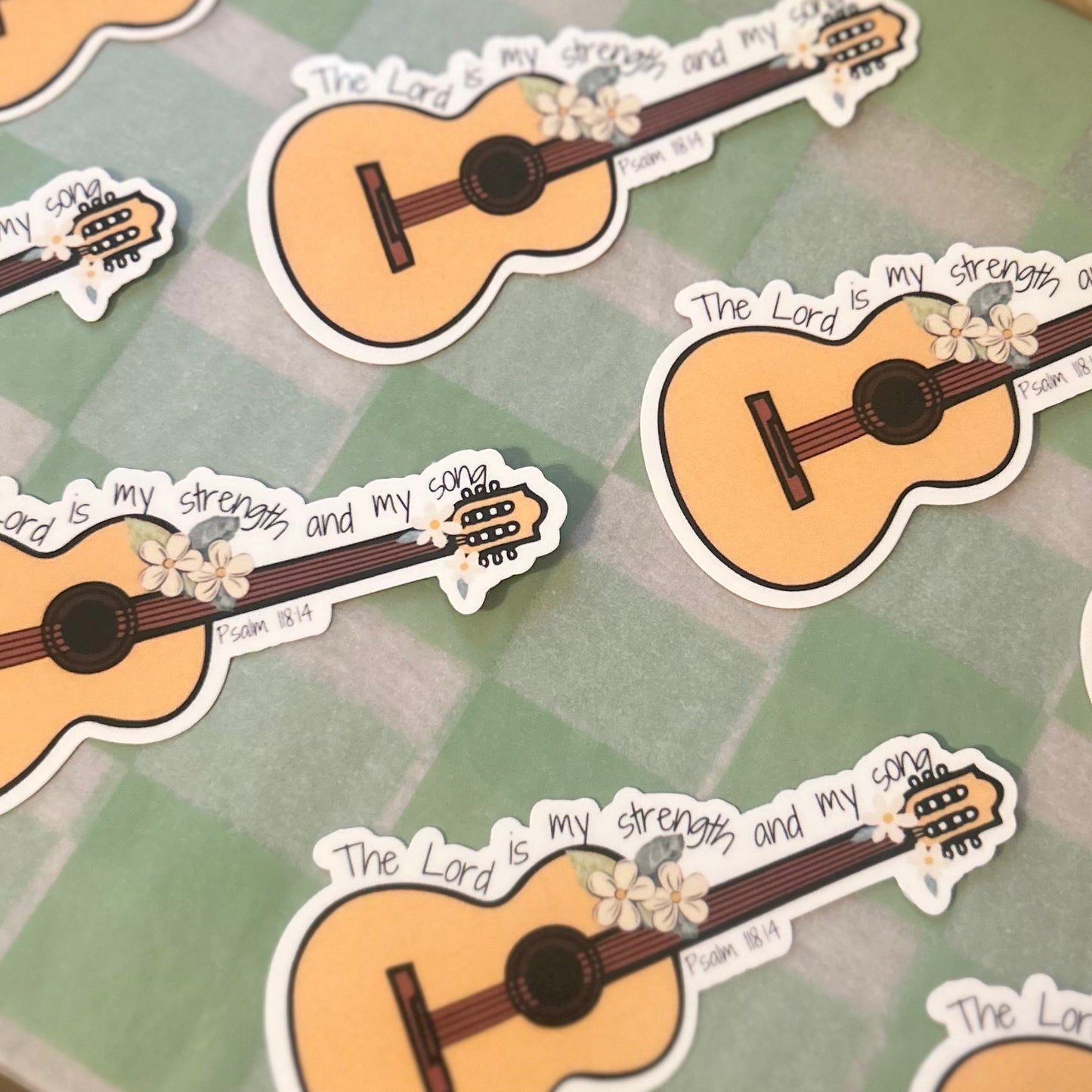 The Lord is my strength and my song; Psalm 118:14